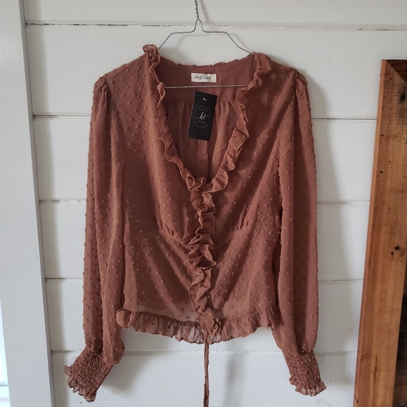 Hoity Toity Tops - Ruffle Blouse